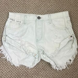 ONE X ONTEASPOON JEAN SHORTS